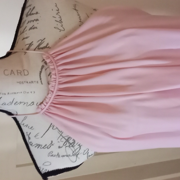 Everly Light Pink Halter Flowy Shift Maxi Dress Sz Small - Picture 3 of 5